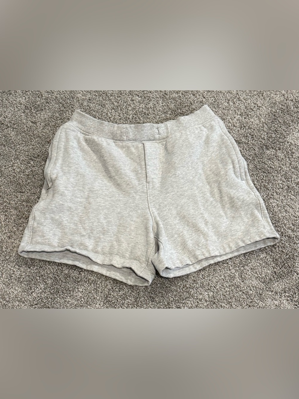 Lululemon Light Gray Lounge Shorts